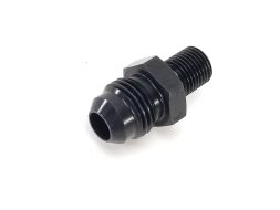-6AN to M10 x 1.0 Adapter - Black Anodized - Red Horse Performance 8161-06-10-2