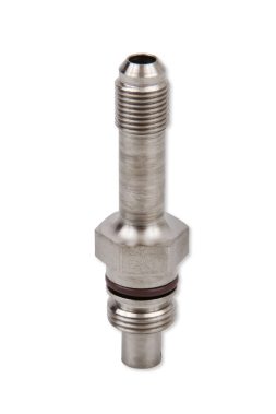 LS power steering pump to AN -6 adapter/extension, Nickel Plated Steel - 961961ERL