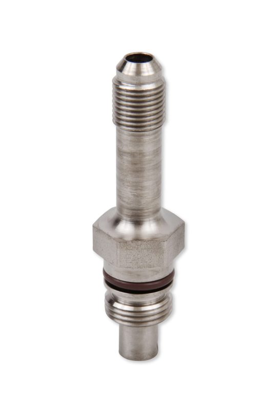 LS power steering pump to AN -6 adapter/extension, Nickel Plated Steel - 961961ERL