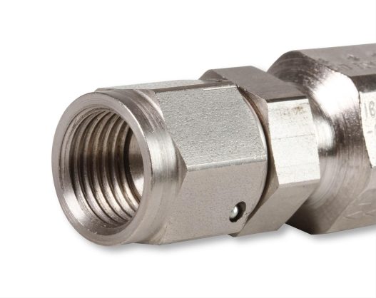 Power Steering Hose End - Straight -6 AN - Steel w/ Nickel Plated Finish - 130106ERL - Image 2