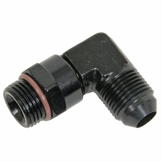 Fragola -8AN to -8ORB Adapter Fitting - 90 Degree - Black - 499208-BL