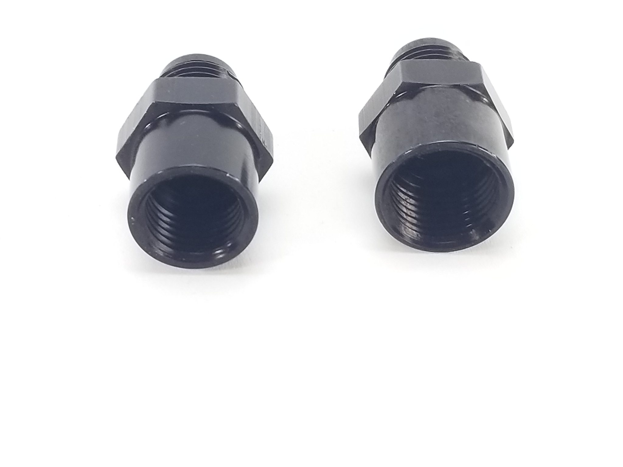 Black 6AN Adapter Fitting Set For GM TBI Style (metric Oring) Fuel