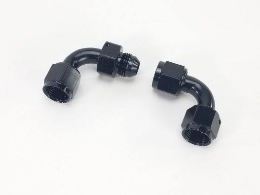 180 Degree -8AN Fuel Pump to Filter Fitting Set