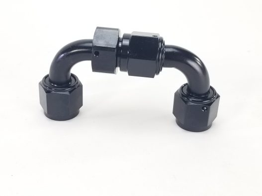 180 Degree -8AN Fuel Pump to Filter Fitting Set - Image 5