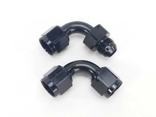 180 Degree -8AN Fuel Pump to Filter Fitting Set - Image 4