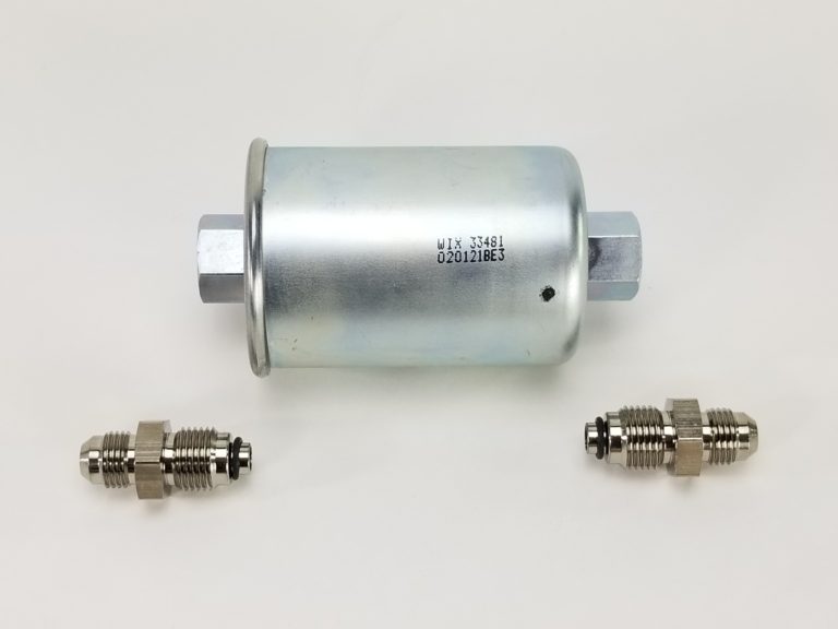 OE Style Wix Fuel Filter with 6AN Adapter fittings 470004 WARR