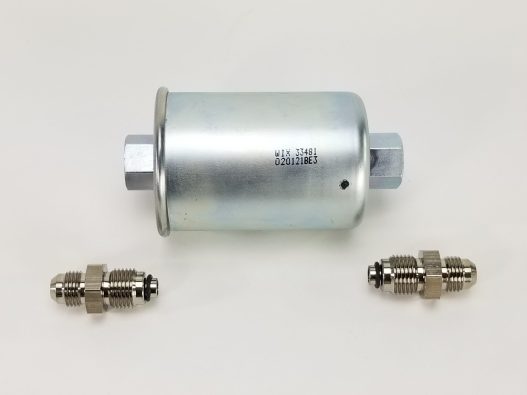 OE Style Wix Fuel Filter with -6AN Adapter fittings - 47-0004