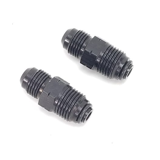 Metric O-ring Fitting to AN Adapter Fittings for OE style Fuel Filters -Black Anodized - WARR Performance 47-0005B