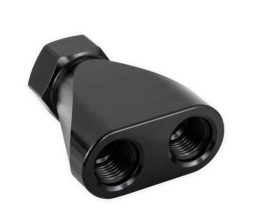 Earls Billet Inline Distribution Block w/ -8 AN O-Ring Port to (2) -6 AN O-Ring Ports - 100160ERL