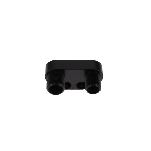 Straight A/C Compressor Manifold Fitting for Sanden SD-7 - Black - HC5100BK - Image 2