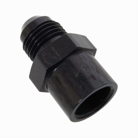 M14 x 1.5 O-ring to -6AN Adapter Fitting - Black Anodized - WARR