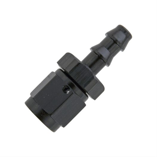 -4AN Push Lock Hose End - Black Anodized - 260490B