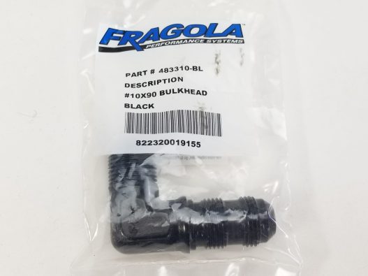 -10AN 90 Degree Bulkhead Fitting - Fragola Performance Systems - 483310-BL