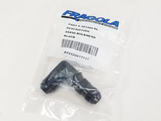 -8AN 90 Degree Bulkhead Fitting - Fragola Performance Systems - 483308-BL