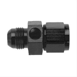 -6AN Inline Gauge Adapter Fitting - Black - Fragola 495005-BL