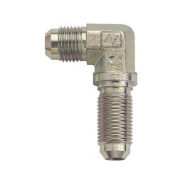 -6AN 90 Degree Bulkhead Fitting - Steel - Fragola 583306