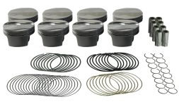 Mahle PowerPak Piston and Ring Set - 6.0 Flat top .005" Oversize - 930218005