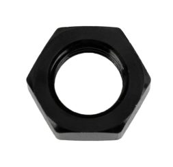 -6AN Black Anodized Bulkhead Nut - 9/16"-18 - Fragola 492406-BL