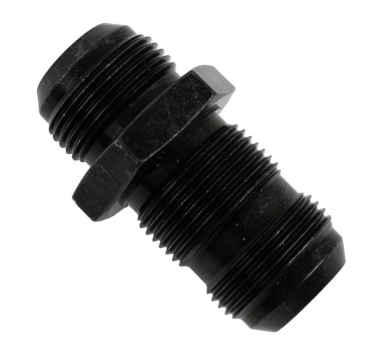 -16AN Bulkhead Union Fitting - Black - Fragola 483216-BL - Image 2