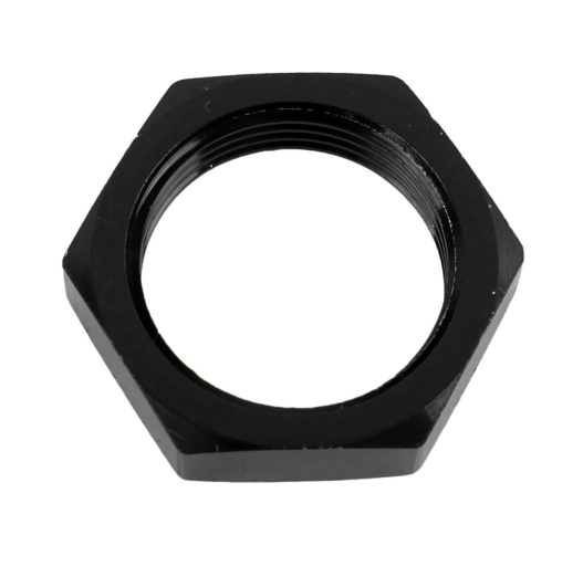 -16AN Bulkhead Nut - Black - Fragola 492416-BL