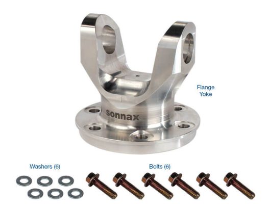 6-Bolt Adapter Flange Yoke Kit - Super 8.8 to 1350 (automatic '15-'19) - Sonnax T35-ALFY-10