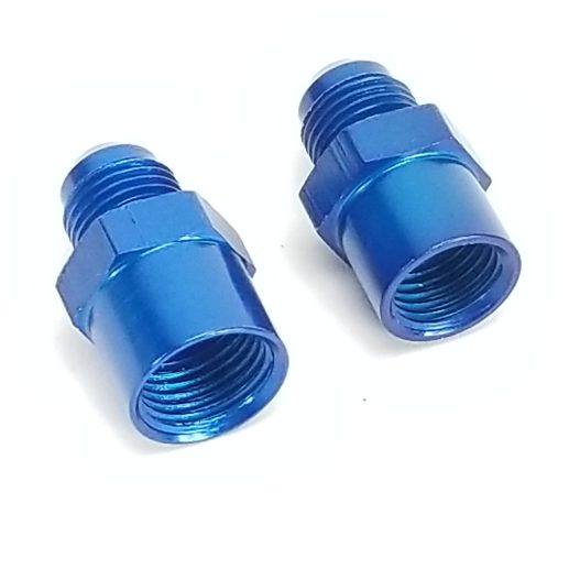 Blue -6AN Adapter Fitting Set For GM TBI Style (metric O-ring) Fuel Sending Units - 47-0001BL - Image 2