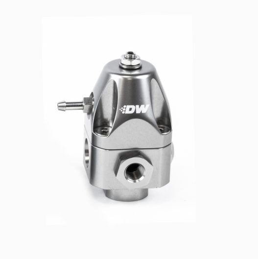 DWR1000c Adjustable Fuel Pressure Regulator, Anodized Titanium - Deatschwerks 6-1002-FRT