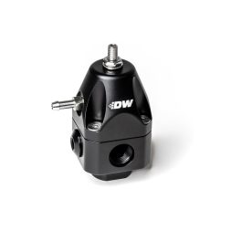 DWR1000c Adjustable Fuel Pressure Regulator, Anodized Black - Deatschwerks 6-1002-FRB