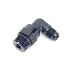 -8 ORB to -6AN 90 Degree Adapter - Black - Vibrant 16961