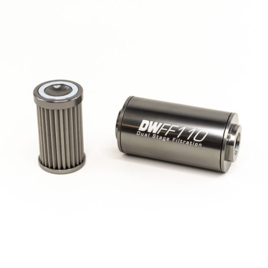 100 Micron Inline Fuel Filter with Mount -10 ORB - DeatschWerks 8-03-110-100K - Image 2