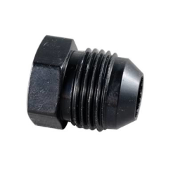 -6AN Plug - Black Anodized - 47-0055