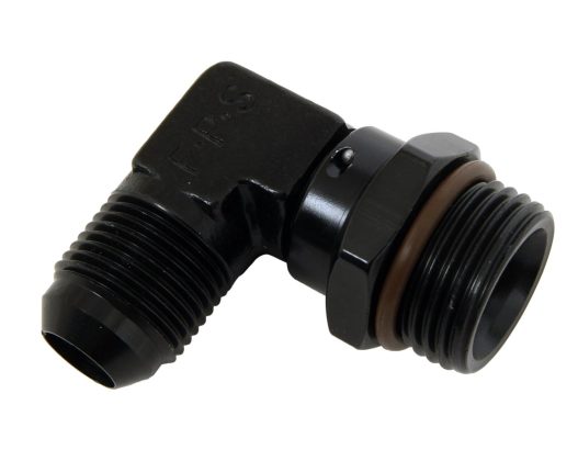 -12 ORB to -10AN 90 Degree Adapter - Fragola 499211-BL