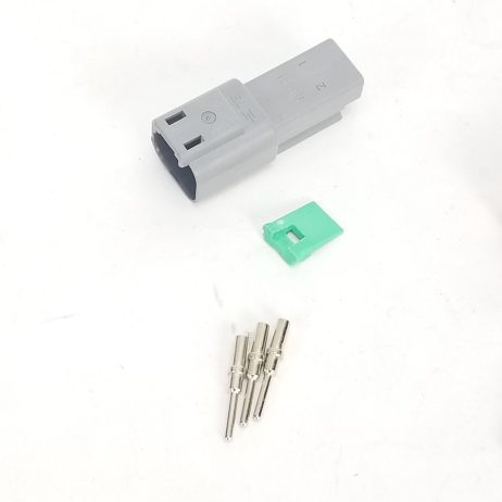 2 Pin Deutsch DT Male/Female Connector Kit - Solid Contacts - WARR Performance 58-0059 - Image 2