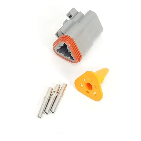 3 Pin Deutsch DT Male/Female Connector Kit - Solid Contacts - WARR Performance 58-0060 - Image 2