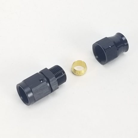 3/8" Tube to -6AN Female Adapter - Black - Vibrant 16446 - Image 2