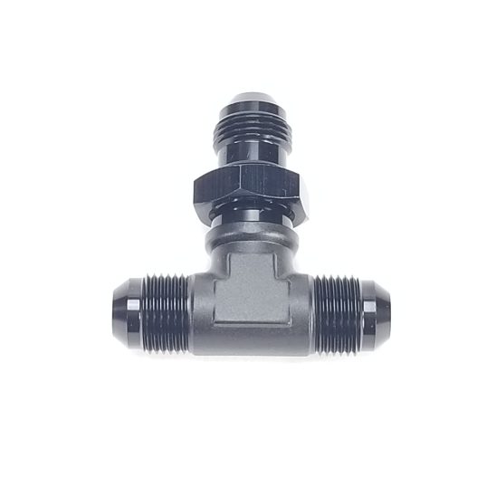 -8AN Bulkhead Tee w/Nut - Black - WARR performance 47-0074 - Image 3
