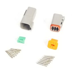 6 Pin Deutsch DT Male/Female Connector Kit - Solid Contacts - WARR Performance 58-0087