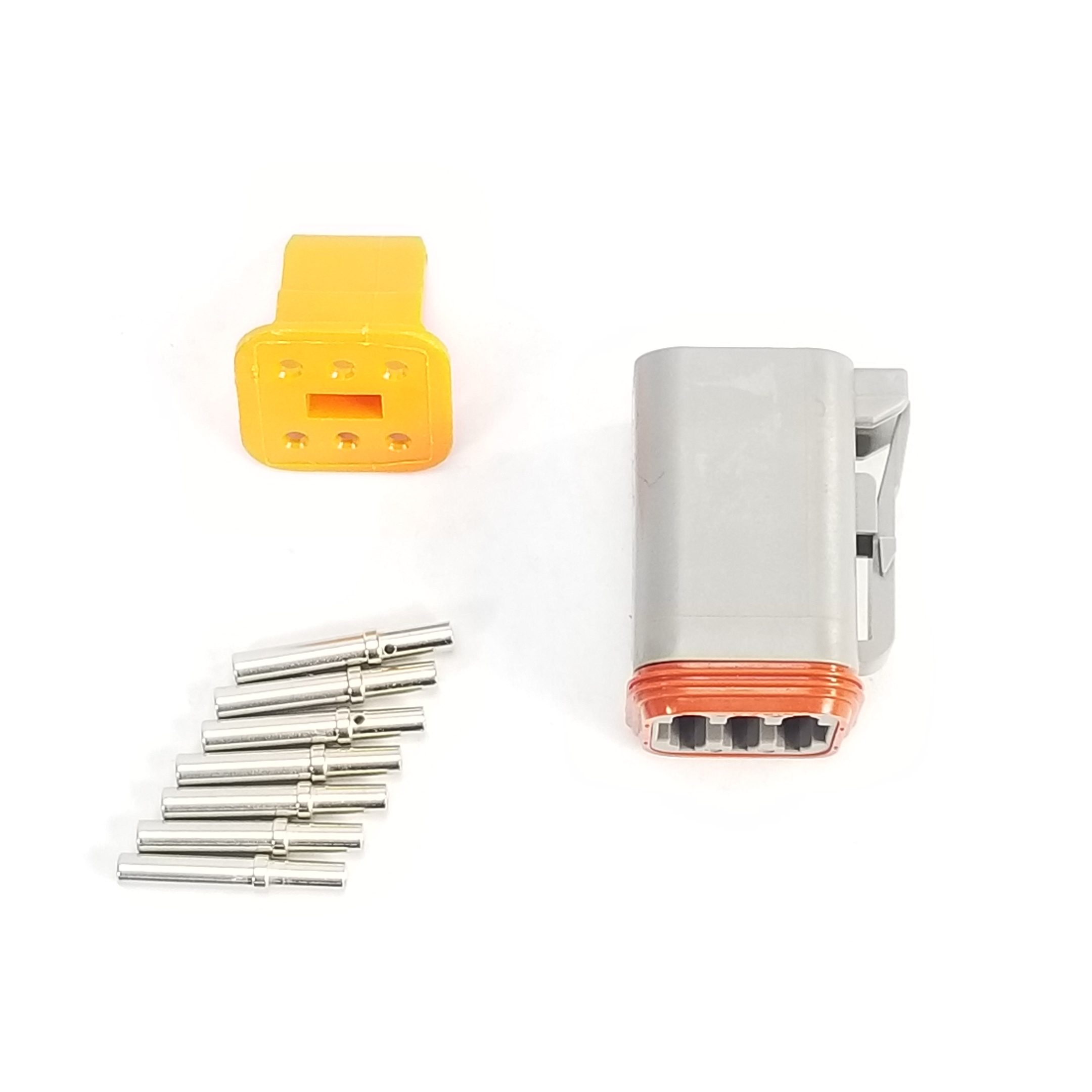 6 Pin Deutsch DT Male/Female Connector Kit - Solid Contacts - WARR Performance 58-0087 - Image 2