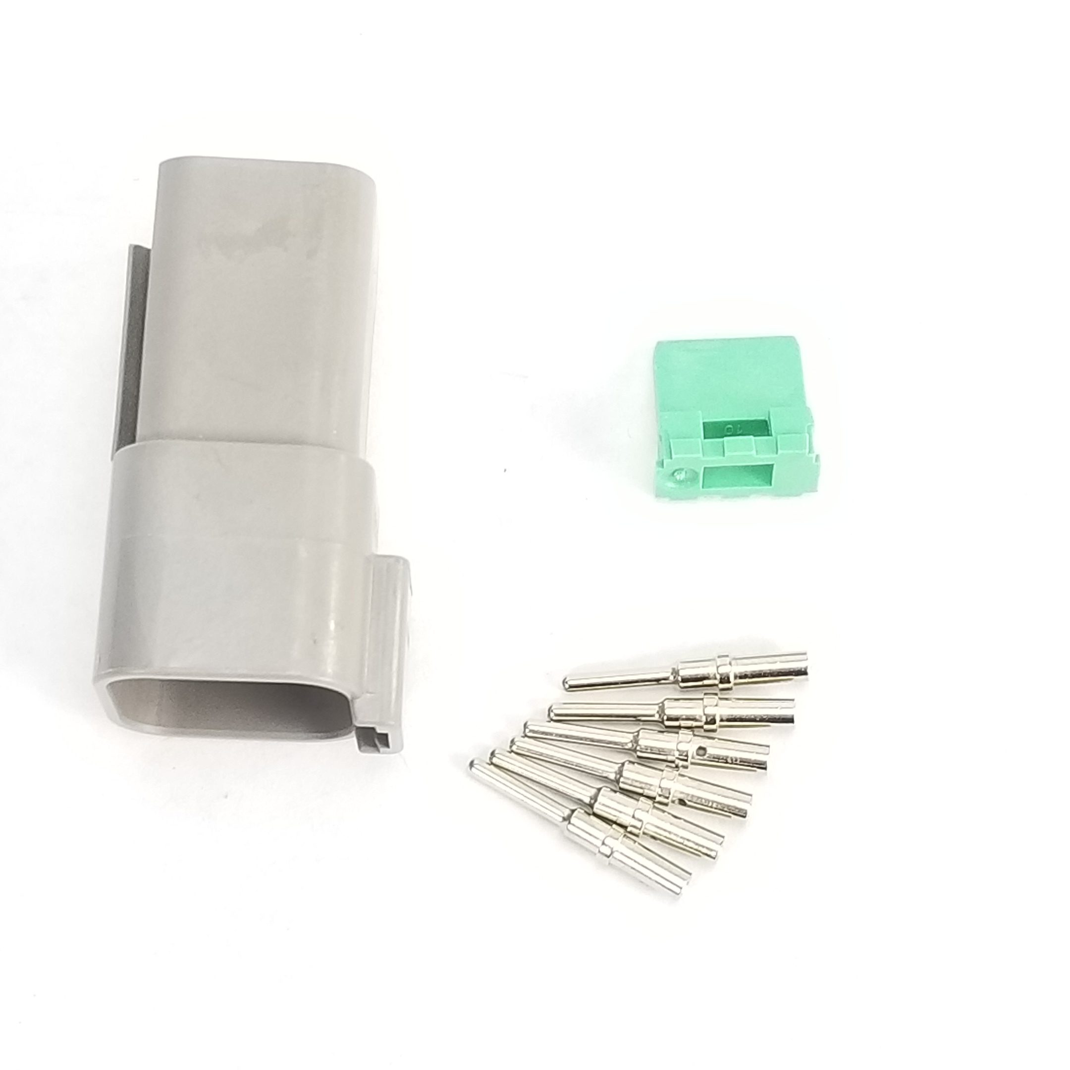 6 Pin Deutsch DT Male/Female Connector Kit - Solid Contacts - WARR Performance 58-0087 - Image 3