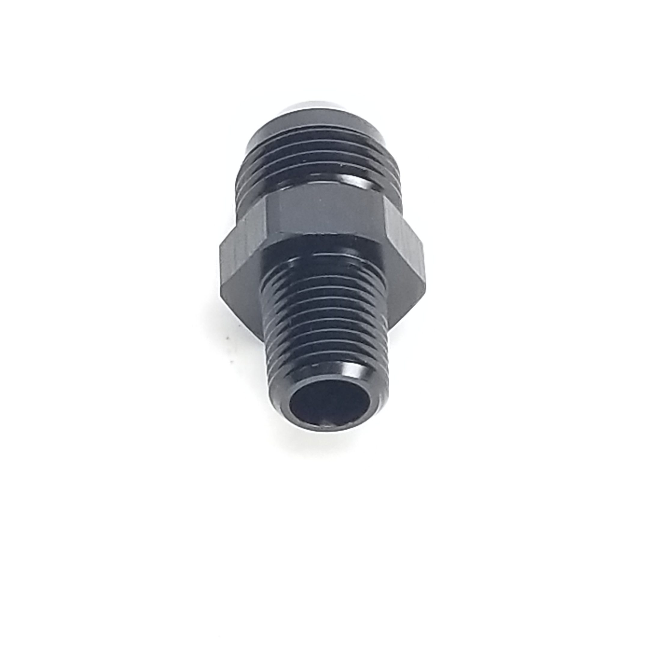 -8 AN to 1/2" NPT Adapter - Black - 47-0108 - WARR Performance - Image 2