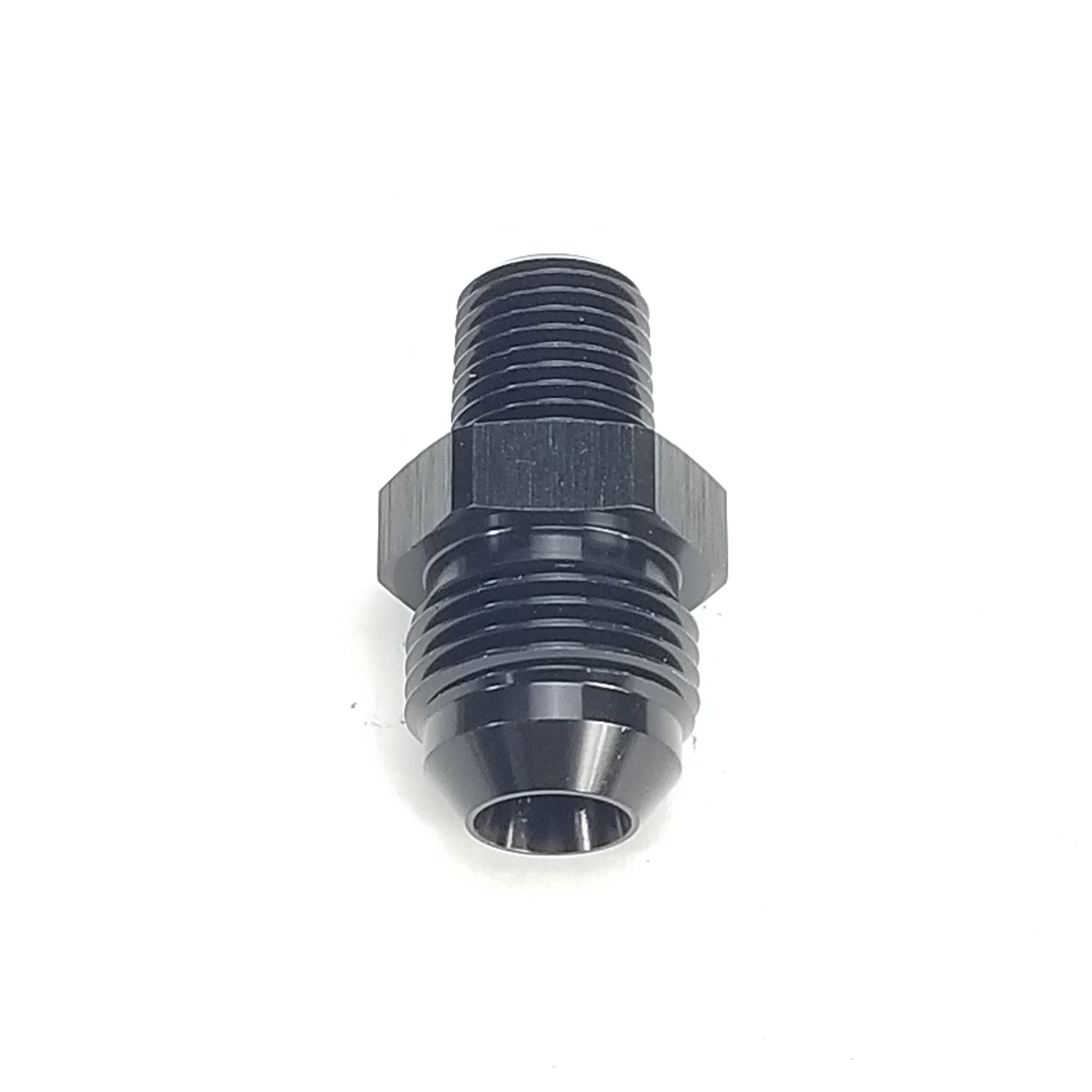 -8 AN to 1/2" NPT Adapter - Black - 47-0108 - WARR Performance - Image 3